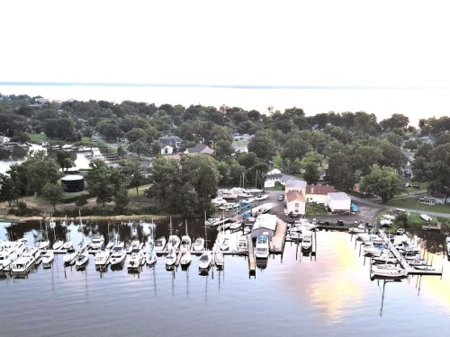 aerial view of Colonial Beach Virgina
