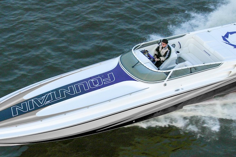 Fountain 42 Lightning Boattest