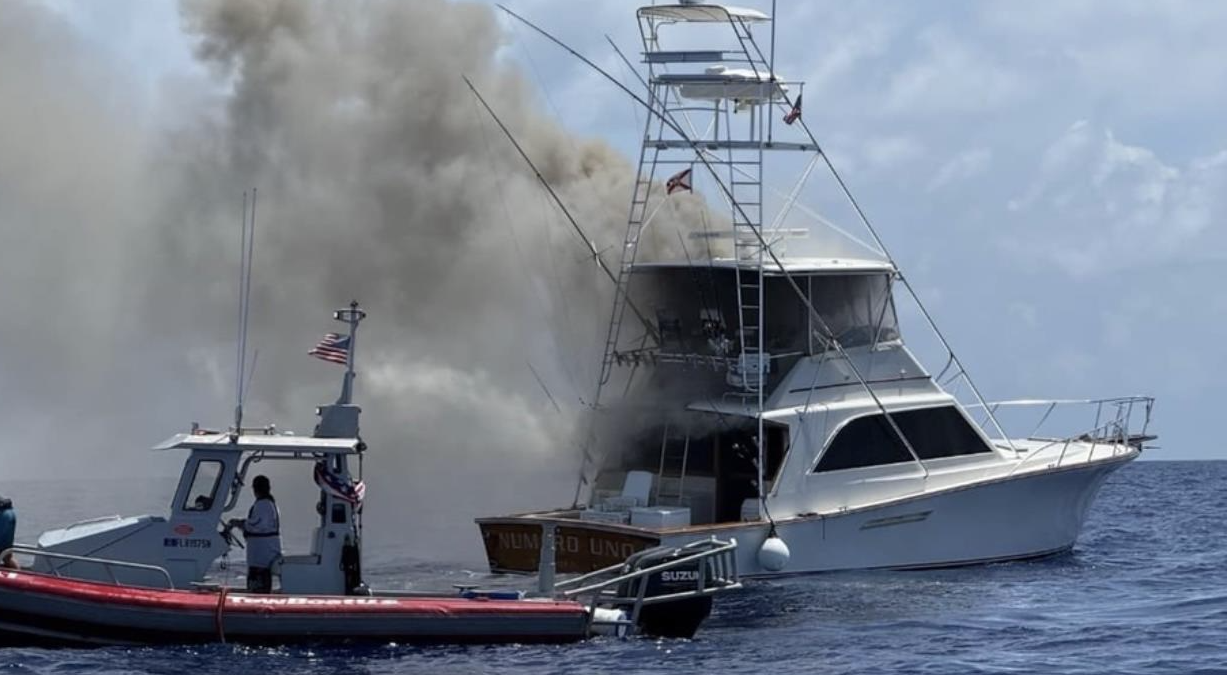 Accidents of the week, Boat Fire, Grounding, USCG, Drownings, Rescue Efforts
